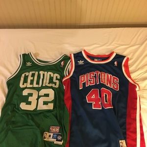 NBA Jerseys - Kevin McHale and Bill Laimbeer